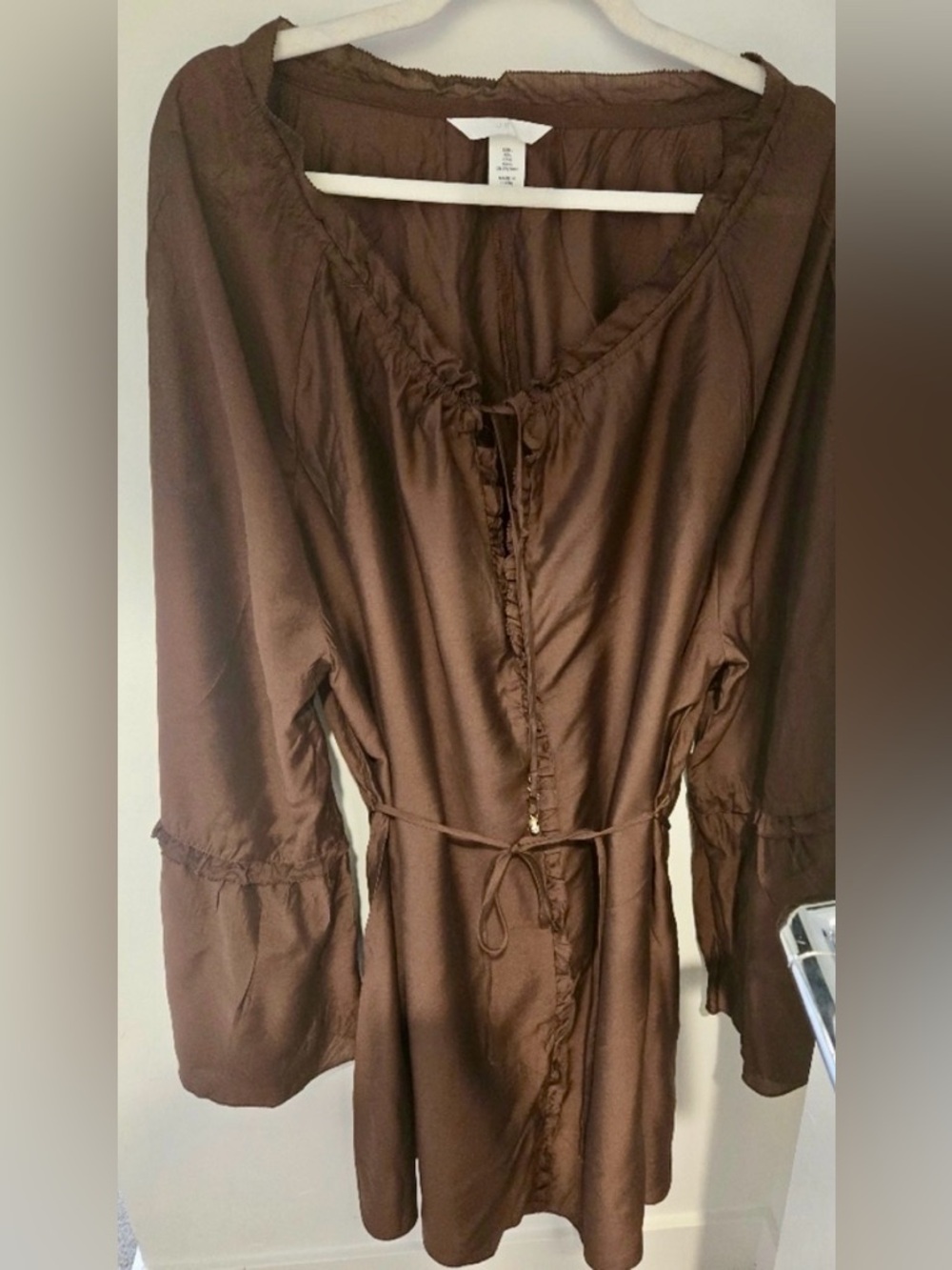 H&M - BROWN OVERSIZED DRESS - Picture 4 of 5